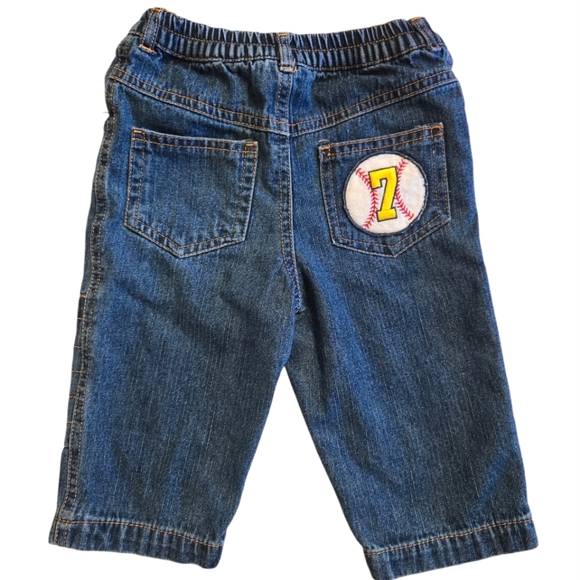 Vintage Other - Vintage Y2K early 2000s baseball themed blue jeans